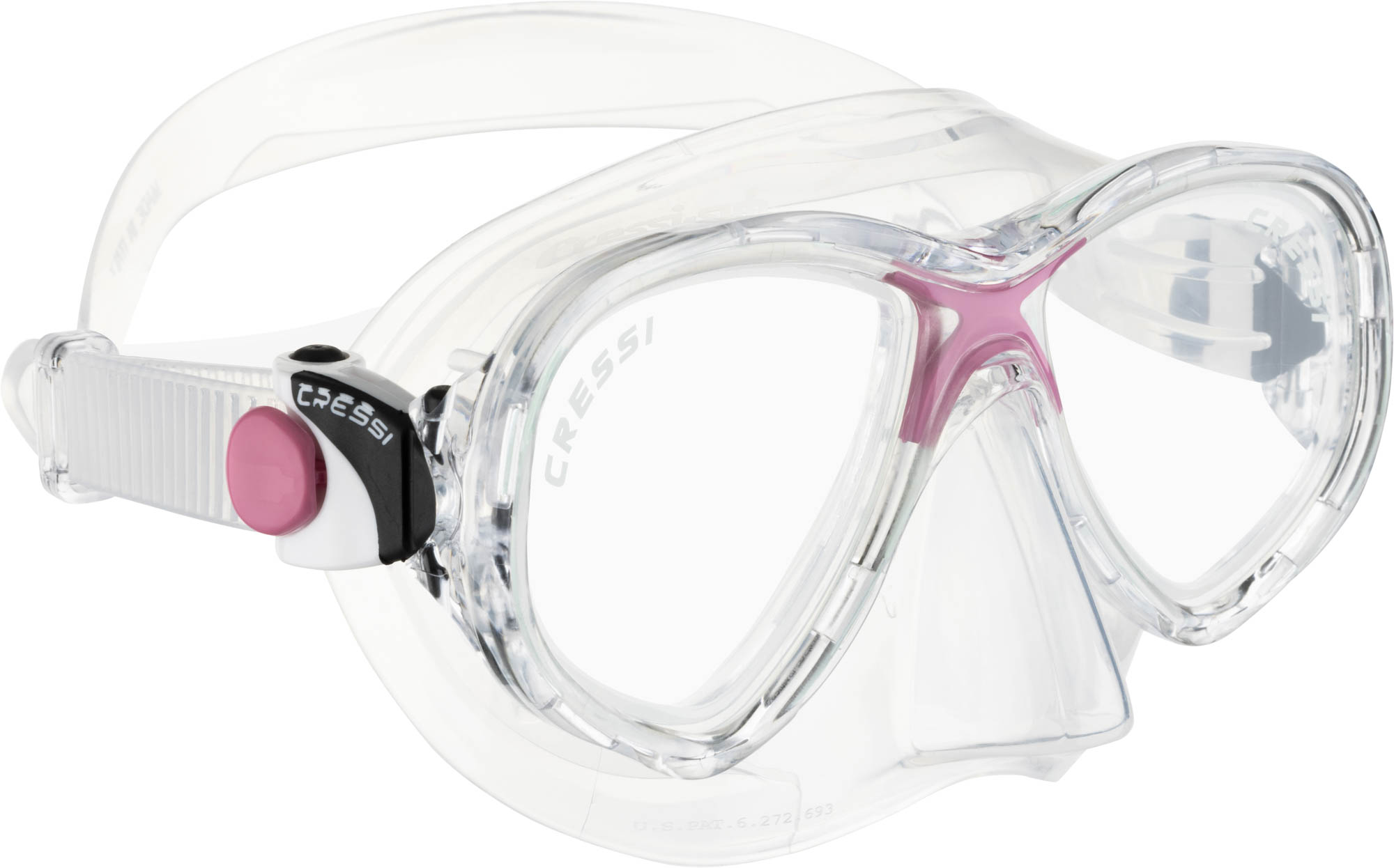 Se Marea junior dykkermaske Clear/Pink hos Pro Dive